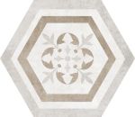 ALPHA mix beige hexagon 25.8x29