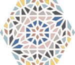 Kasbah Mix Colors Hexagonal 22x25