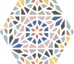 Kasbah Mix Colors Hexagonal 22x25